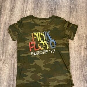 Pink Floyd Women's Camouflage Graphic Tee